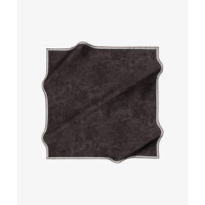 Bufanda de Seda de Diseño de Lujo - Gris Oscuro 90x90, Bufanda Cuadrada de Seda Satinada para Primavera y Otoño - Product Image 1