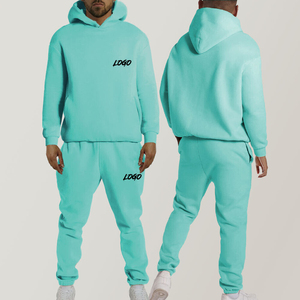 2025 Wholesale Custom Logo Men's 2-Piece Jogging Jogger <b>Suit</b> Set Crewneck Sweat <b>suit</b> <b>Pants</b> Plain Tracksuit for Autumn - Product Image 4