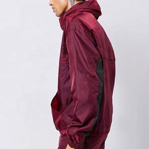 Top Trending Color sólido Hombres Chaqueta cortavientos Colores contrastantes Ligero Antiarrugas Elegante Chaqueta hecha a medida para hombres - Product Image 3