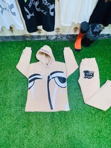 <b>Hoodie</b> and Flared Set Screen Printing <b>Work</b> Sleeve Logo Is Knitted Label With Neck Label Done by Tansy Industry - Product Image 5