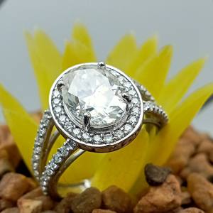 Custom Fancy Solitaire Engagement Wedding Anniversary Gift <b>Ring</b> VVS Lab Grown <b>Set</b> Trendy 925 Sterling <b>Silver</b> Diamond Parties - Product Image 6