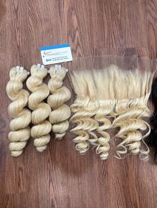 ผมมนุษย์ผมต่อจากเวียดนาม100% เป็นลอนสี613 # ผมมนุษย์พร้อมส่ง - Product Image 6