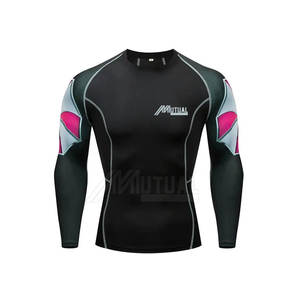 OEM Service Men's Fitness Wear Transpirable Rash Guard con mangas largas Venta en línea - Product Image 1
