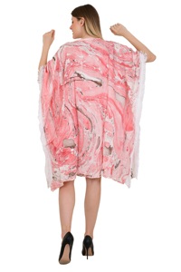 Directo de fábrica Ropa de vacaciones Mujeres Kaftan Caftan Party Lace Bikini Beach T Shirt Tipo Cover Up Vestido de tamaño libre Multi Color - Product Image 6