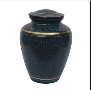 Urnes de crémation en métal de style fantaisie sculpture à la main conception de feuille d'argent de couleur orange pour les cendres humaines urne de crémation adulte - Product Image 4