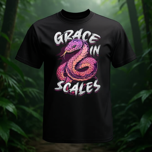 T-shirt Grace In Scales per amanti dei serpenti e proprietari di rettili - Product Image 3