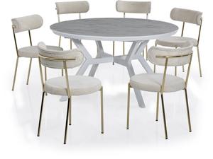 Ensembles de dîner en métal extensibles de luxe pour usage domestique meubles en fer classique moderne réglables pour chambre salon villa - Product Image 3