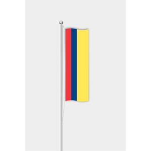 Outdoor 3x5ft Vertical Colombia <b>Flag</b> with Custom Logo Silk Material Digital Printing Aluminum <b>Pole</b> Car <b>Flag</b> - Product Image 1