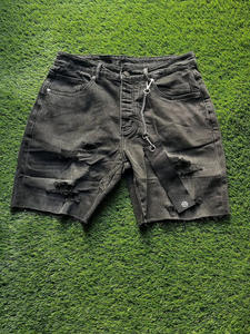 Pantalones Cortos de Mezclilla Holgados para Hombre, Estilo Vintage, de Pierna Ancha, Estilo Urbano, Hip Hop, Casual - Product Image 5