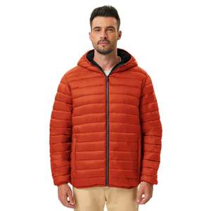 Men's New Style Light <b>Weight</b> Zipper Closure Bubble Jacket High Street Style with <b>Stand</b> Collar for Winter - Product Image 1