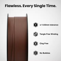 Numakers, la mejor calidad, 1kg, 1,75mm, PLA Plus, marrón chocolate, varillas de plástico para impresión 3D, filamento de impresora 3D de objetivo alto