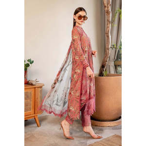 Colección Eid 2025 de Maria B, Salwar Kameez de Rayón, Choli de Georgette, Lehenga Choli, Vestido Pakistaní, Modelo Lehenga Saree - Product Image 4