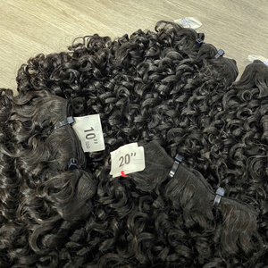 Cheveux naturels de couleur personnalisée en gros, avec dentelle HD transparente, cheveux humains vietnamiens de luxe bouclés Pixie - Product Image 6