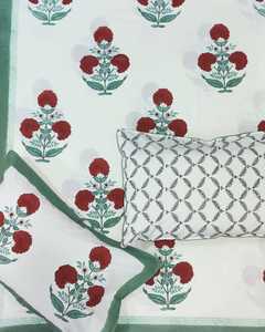 ชุดผ้าปูที่นอนผ้าฝ้ายพิมพ์ลายแบบกำหนดเองพร้อมปลอกหมอนที่ตรงกันเหมาะสำหรับจำหน่ายโดยร้านขายสิ่งทอที่บ้าน - Product Image 6