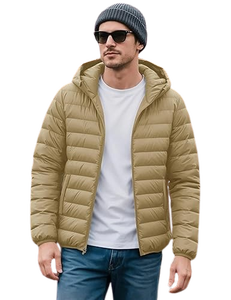 แจ็กเก็ตขนเป็ดสำหรับผู้ชาย, แจ็กเก็ตขนเป็ดมีฮู้ดน้ำหนักเบาให้ความอบอุ่นในฤดูหนาว - Product Image 5