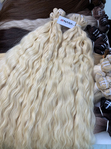 Extensiones de Cabello Vietnamita de Alta Calidad, Super Double Drawn, Tejidas a Máquina, 100% Vietnamita, Largo de 50-70cm, Color Negro y Rubio - Product Image 2