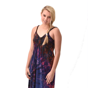 Combinaisons d'été pour femmes Tradinational, style vintage, tie-dye, bretelles spaghetti, taille haute, séchage rapide - Product Image 1