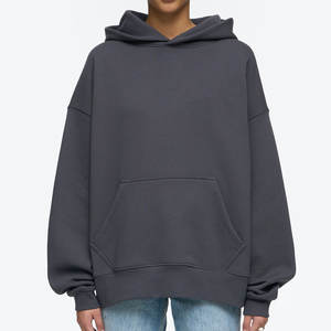 Sweats à capuche personnalisés pour femmes, en gros, en molleton de coton surdimensionné, pull à capuche de marque, fournitures de mode - Product Image 2