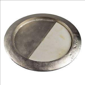 Plateau de service entièrement gravé, accessoires de cuisine de forme ronde, articles de Table, prix de gros pour la conception de Restaurant de mariage à domicile - Product Image 5