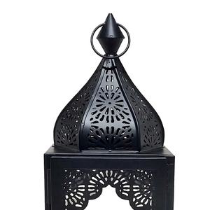 Decoraciones de Ramadán 2026, Mini Faroles Marroquíes Negros de Metal, Luces para Decoración del Hogar, Colgantes y de Mesa - Product Image 6