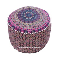 Pouf rond au sol fait à la main Pouf assis Hippie Pouf meubles de salon tabouret de maison et pouf moderne pouf pouf pouf
