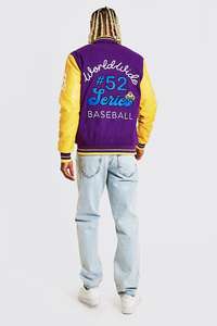 Veste universitaire personnalisée pour hommes col montant veste Letterman avec impression de logo hiver chaud blouson de baseball OEM ODM - Product Image 4