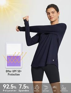 เสื้อแขนยาวออกแบบได้ตามต้องการสำหรับผู้หญิงเสื้อออกกำลังกายมีซิปรูดนิ้วโป้งระบายอากาศได้น้ำหนักเบา - Product Image 3
