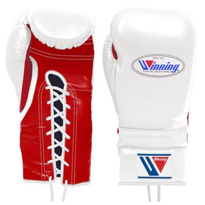 Nouveaux gants de boxe de haute qualité personnalisés en cuir de vachette d'origine également avec logo personnalisé et toutes les couleurs et oz disponibles - Product Image 1