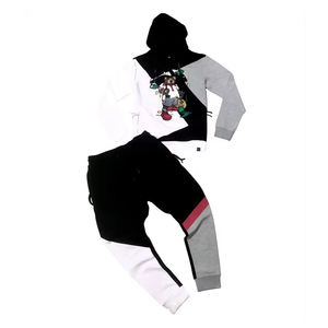 Men's Custom Embroidered Sweatpants Hoodie Set Wholesale Streetwear Two Piece Tracksuit for Winter Fashionable Streetwear - Product Image 3