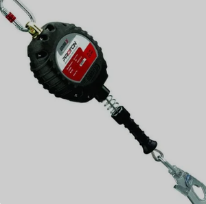 อุปกรณ์ป้องกันการตกแบบยืดหดได้ Omkar Safety ทำจากสแตนเลส ปรับความยาวได้ พร้อมหัวเข็มขัดแบบเชื่อมต่อเร็ว รับน้ำหนักได้ 150 กก. มีห่วงรูปตัว D จำนวน 4 ห่วง - Product Image 1