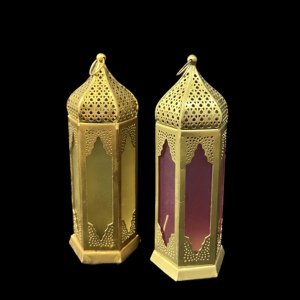 Hanging Handmade Customizable <b>Moroccan</b> Metal Gold Tea Light <b>Lanterns</b> Vintage Centerpiece Wedding Party Home Decoration 1 Color - Product Image 5