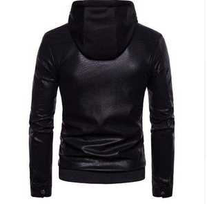 Chaqueta de Cuero para Hombre, Estilo Casual, Material Suave, Ajuste Cómodo y Estilo Clásico, Ropa Exterior para Uso Diario y Moda Urbana - Product Image 2