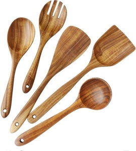 Wooden <b>Shovel</b> with <b>Long</b> <b>Handle</b> Solid Wood Soup Spoon Pot <b>Shovel</b> for Stir-Frying Household Kitchen Utensils By FWE - Product Image 3