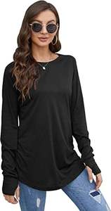 2025 nouvelles femmes à manches longues col rond sweat tunique hauts coupe ample sweats pour les saisons d'hiver et d'automne - Product Image 6