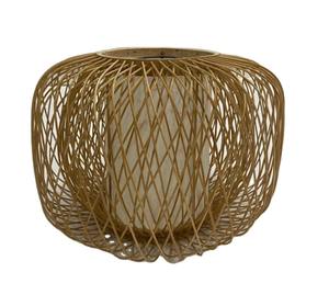 Abat-jour en rotin Ambiance rustique Abat-jour au design unique Suspension en rotin - Product Image 1