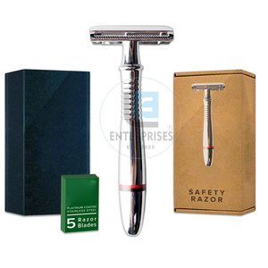 Stainless Steel High Quality Reusable Durable Safety <b>Razors</b> for Men and Women Best Selling <b>Single</b> <b>Blade</b> Shavers - Product Image 2