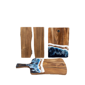 Metier Planche à découper en bois naturel de haute qualité Forme rectangulaire 2.0cm d'épaisseur Passe au lave-vaisselle ARTISANAT GALORE Marque Usine Chaude - Product Image 5