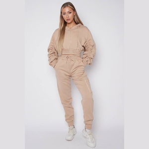 Conjunto Deportivo Casual para Mujer BR5760, Invierno, Ecológico, 100% Algodón, Felpa, Estampado Digital, Cintura Elástica, 2 en 1 - Product Image 1