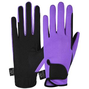 Gants d'équitation professionnels équestres de haute qualité pour hommes gants anti-fente en cuir synthétique personnalisés - Product Image 4