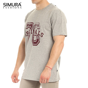 Summer Drop Shoulder Custom Logo Printed OEM Design Custom Color Smart Casual Eco-Friendly Cotton/Polyester <b>Short</b> <b>Men's</b> T-Shirts - Product Image 4