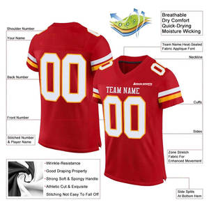 Services OEM Maillot de football américain Vêtements de sport Prix raisonnable Vêtements pour jeunes Maillot de football américain à vendre - Product Image 2