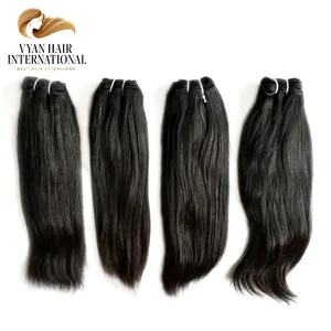 Unprocessed Natural Indian Remy Virgin Human Hair Weft 100% Temple Hair Raw Hair