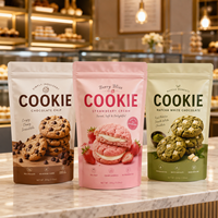 Sachet Doypack Personnalisé Refermable avec Fermeture Ziplock, Anti-humidité, pour Aliments pour Animaux, Bonbons Gélifiés et Biscuits, avec Trou de Suspension