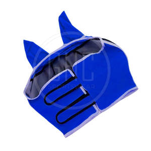 Cubierta de mosca de caballo hecha a medida de alta calidad con protección para orejas y nariz malla antimoscas con control ocular al por mayor - Product Image 5