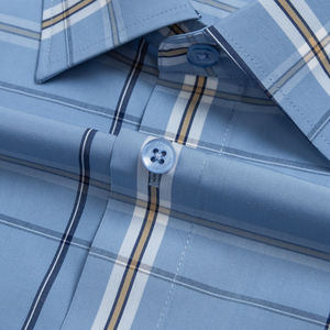 Aristino-Camisa informal a rayas para hombre, 50% bambú, 50% poliéster, manga larga teñida, 220g - Product Image 3