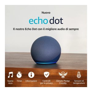 Asistente de voz ECHO <span class=keywords><strong>DOT</strong></span> 5ª generación Azul B09B8RF4PY - Product Image 2