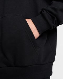 High quality Custom Printed Logo oversized <b>men's</b> Hoodies solid <b>black</b> colour comfortable streetwear custom logo baggy <b>man</b> hoodie - Product Image 4