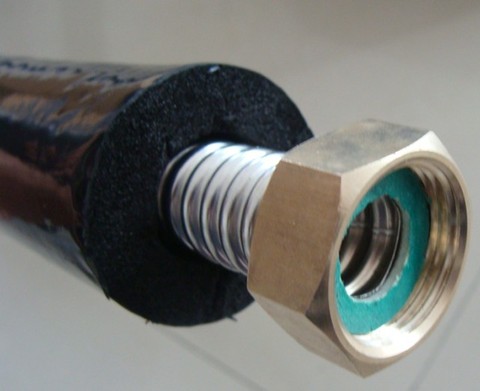 Professional Insulated Piping System for Solar Water Heating Pre-Insulated Single Solar Pipes-Corrugated Stainless Steel Thermal