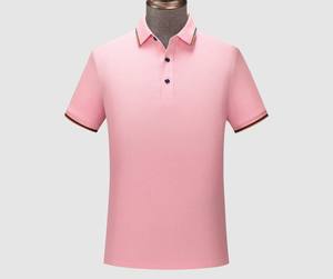 Polo de haute qualité pour hommes avec logo personnalisé en coton décontracté à manches courtes imprimé tissu tricoté vente en gros directe d'usine - Product Image 1