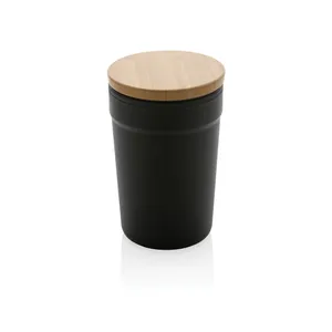 Vaso Sostenible GRS RPP con Tapa de Bambú, Gadgets Ecológicos - Product Image 1